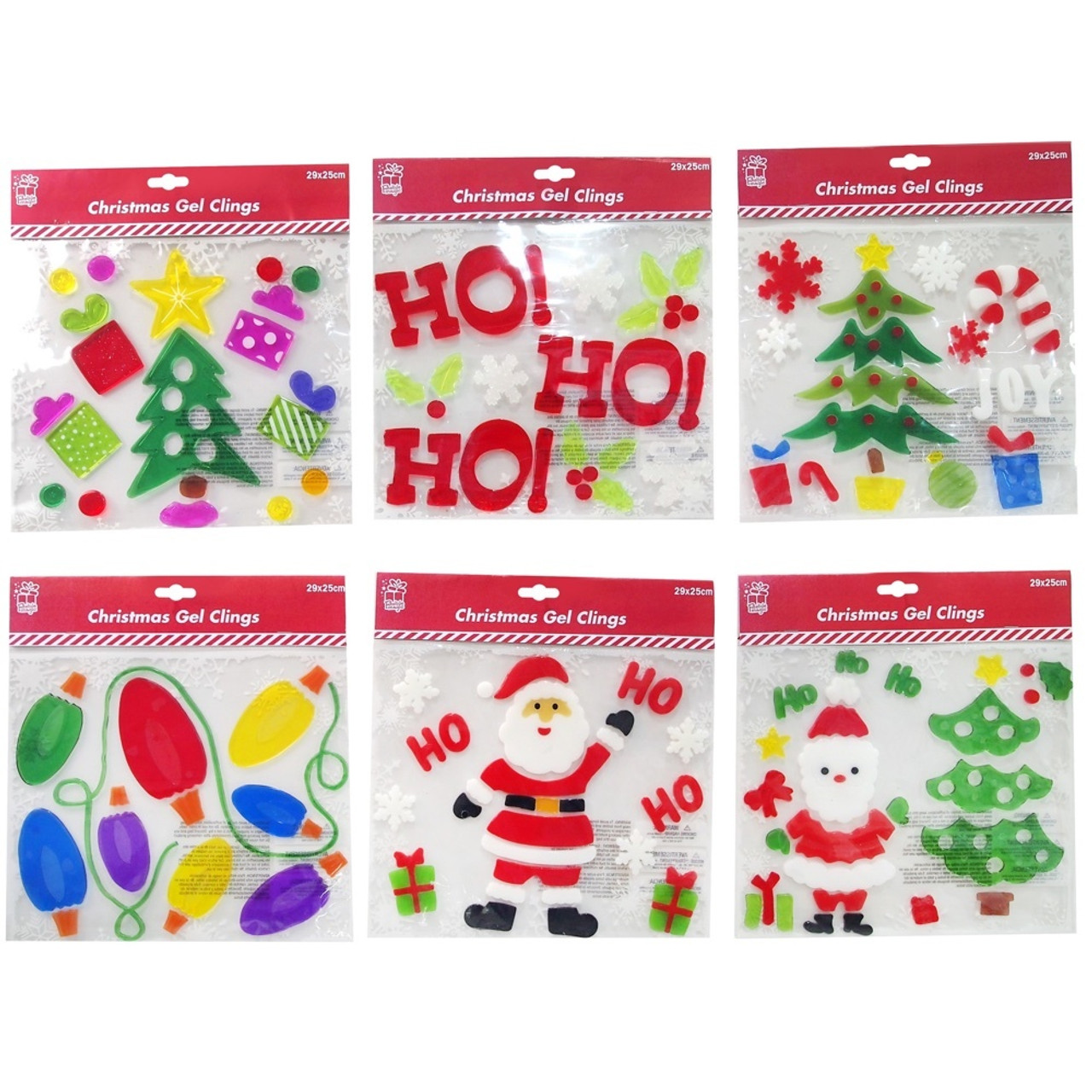 Christmas Window Gel Clings  Christmas Elves Store