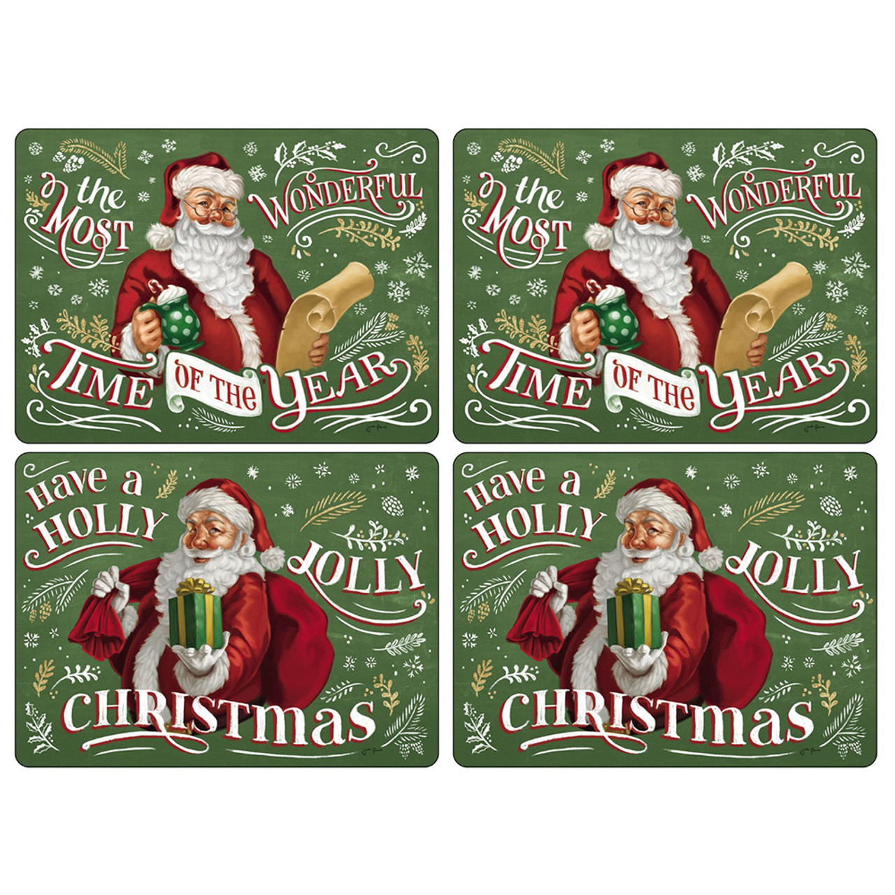 Pimpernel Santa's List :Placemats (Set of 4) 