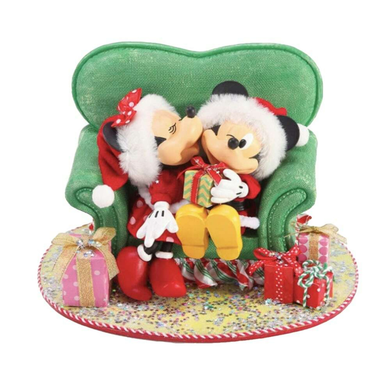 Mickey Mouse And Minnie Mouse Christmas Kiss 15cm Christmas