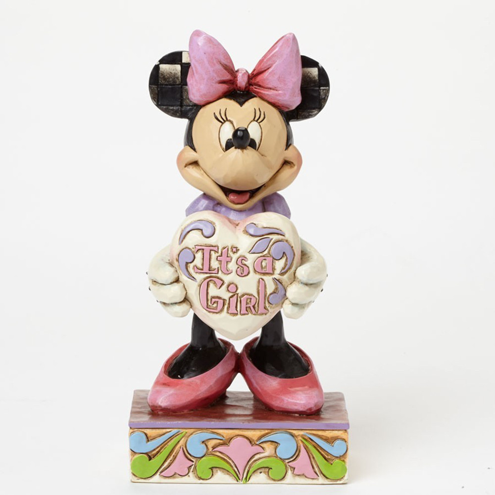 Jim Shore Minnie Mouse It's a Girl Figurine