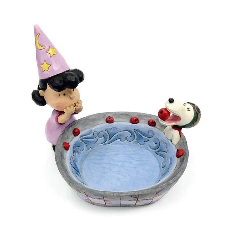 Jim Shore Peanuts Halloween Candy Dish Apple Ace Christmas Elves
