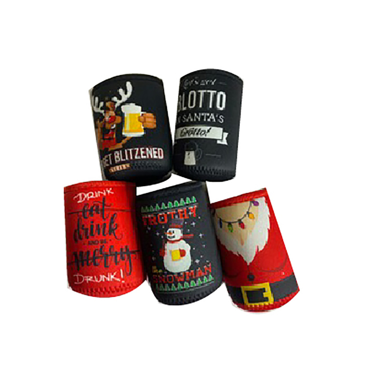 Xmas Stubby Holder (4 Designs) 