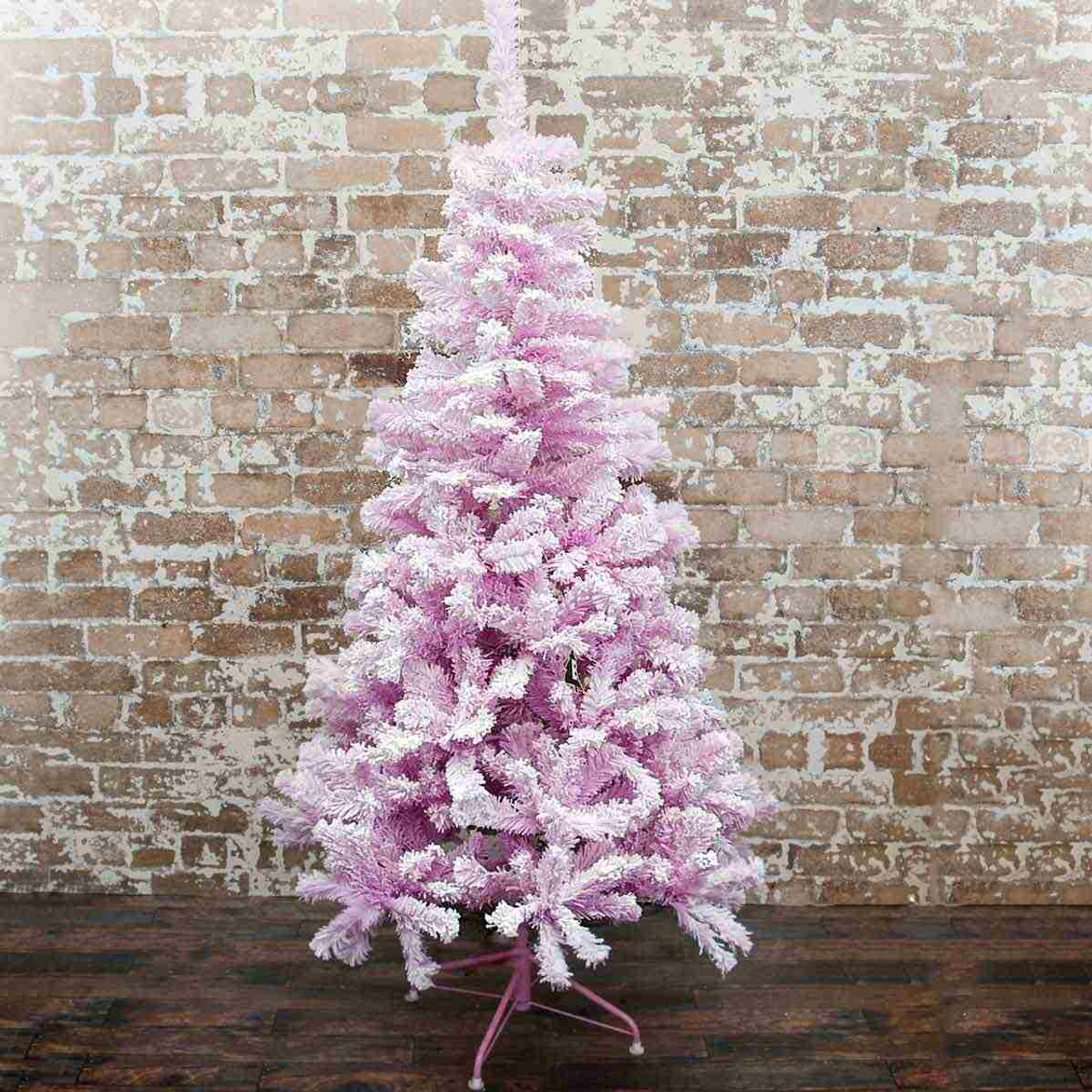Pink Frosted Christmas Tree