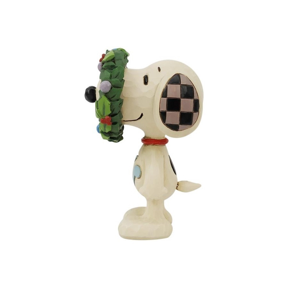 Jim Shore Peanuts Snoopy With Wreath