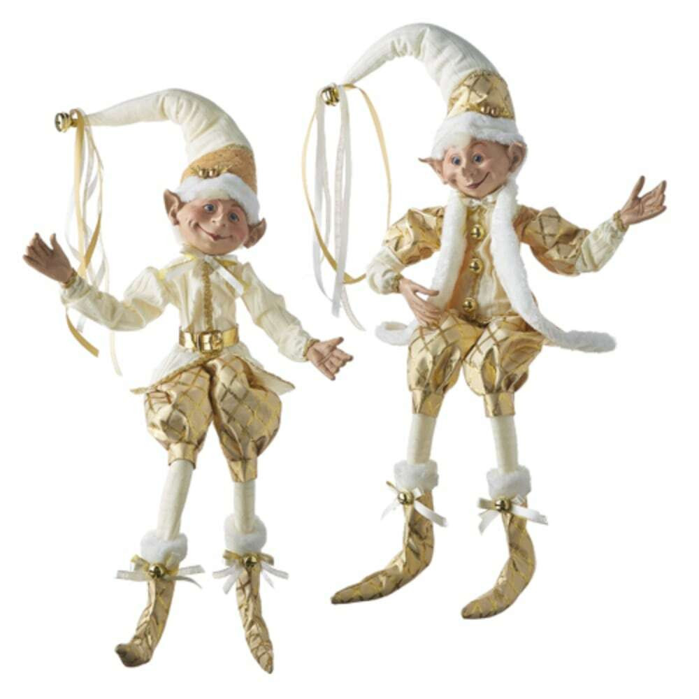Gold And Ivory Christmas Elf (2 Styles) 
