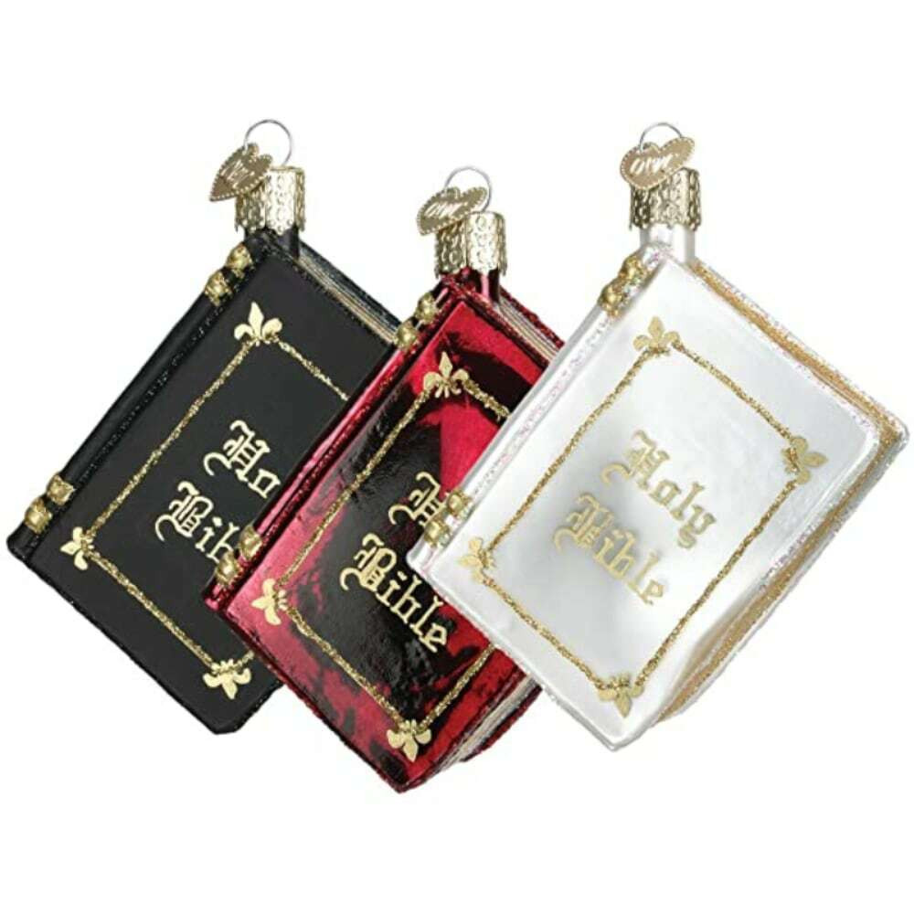 Bible Glass Ornament (3 Styles) 
