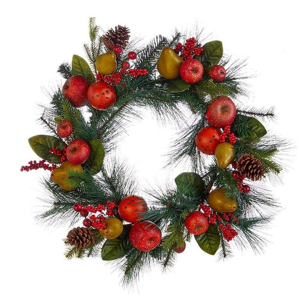 Holiday Heritage Fruit And Cedar Wreath
