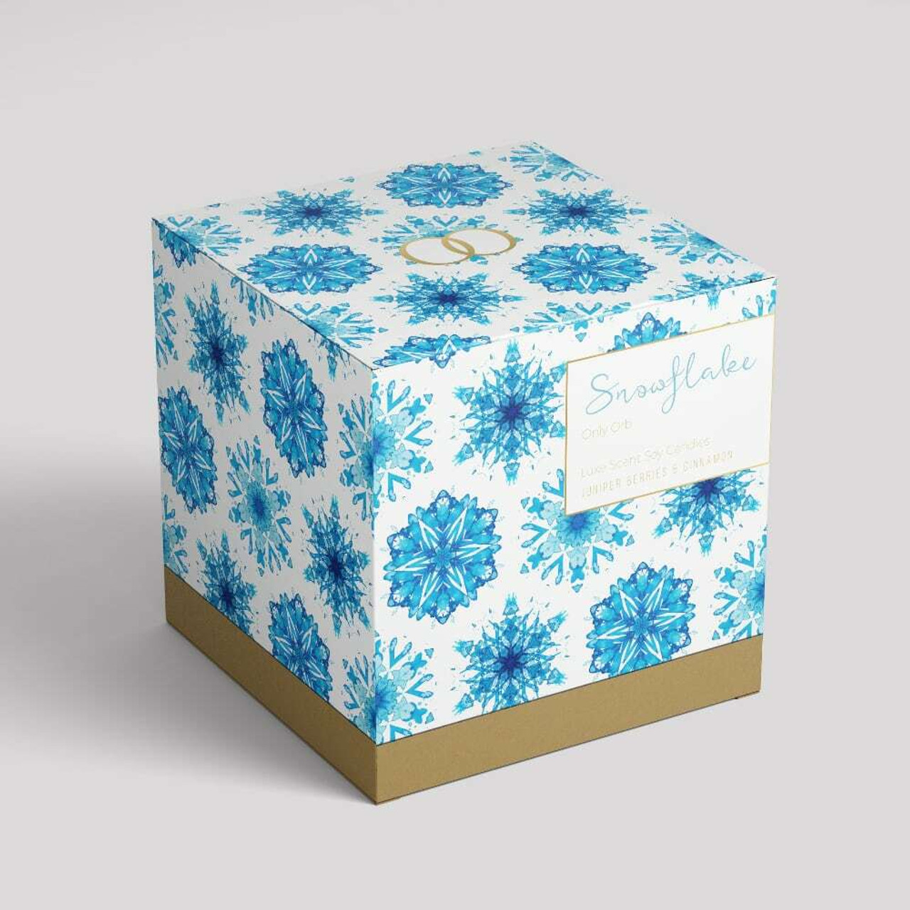 Christmas Candle - Snowflake - Juniper Berries And Cinnamon 