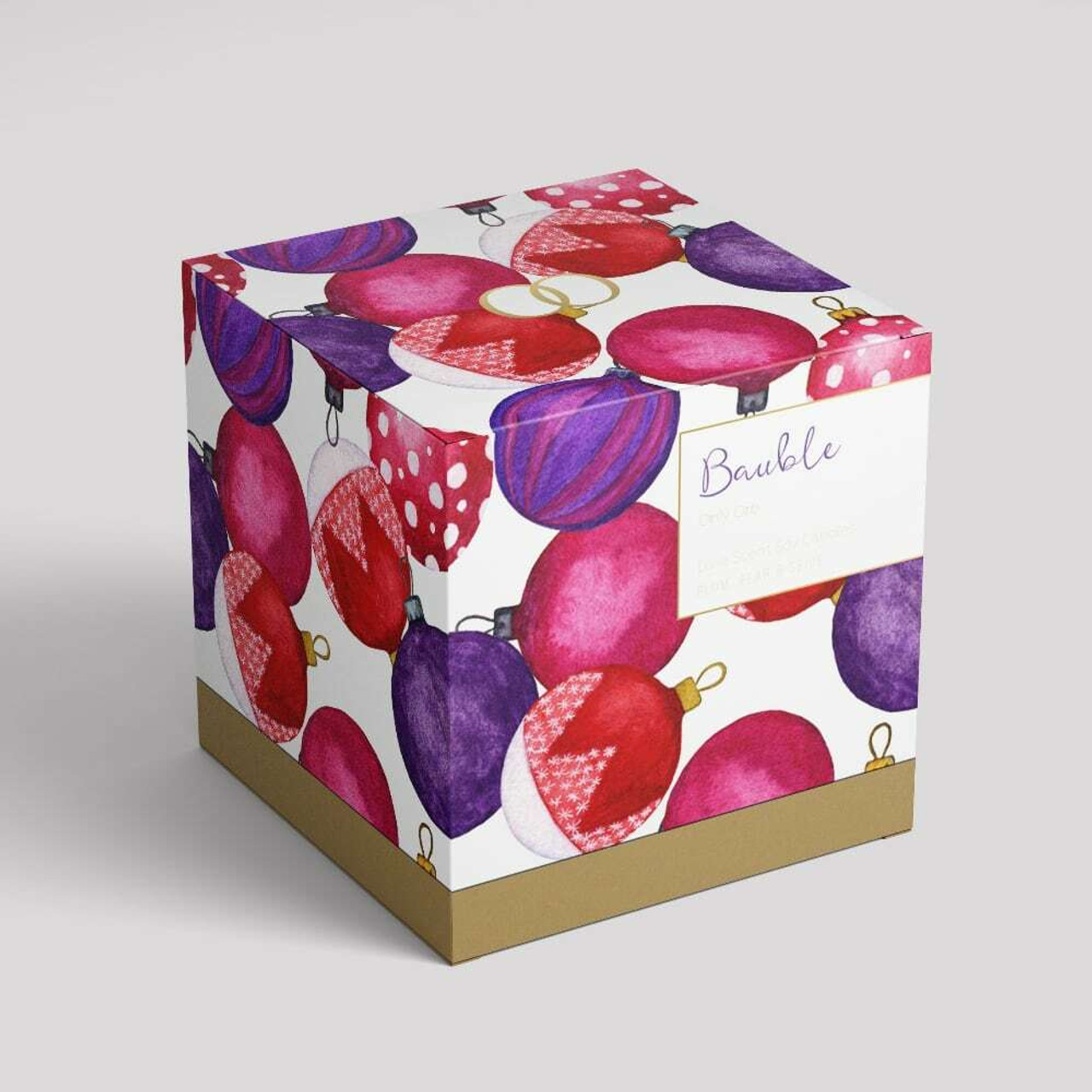 Christmas Candle - Bauble - Plum Pear And Spice