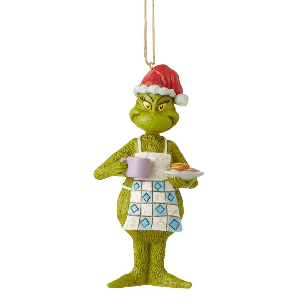 Dr Seuss Grinch in Apron with Cookies Hanging Ornament 