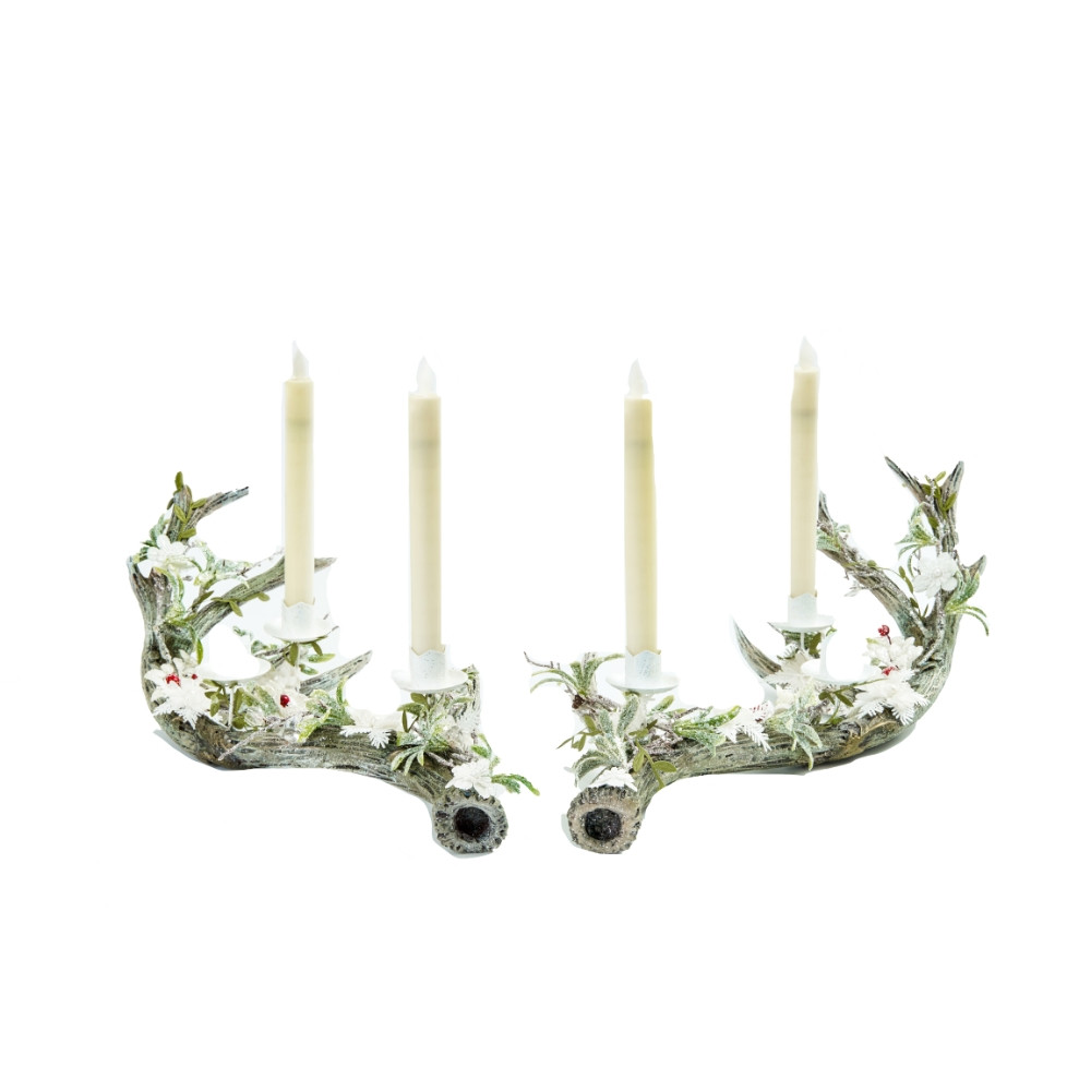 Katherines Antler Candleholder (Set of 2) 