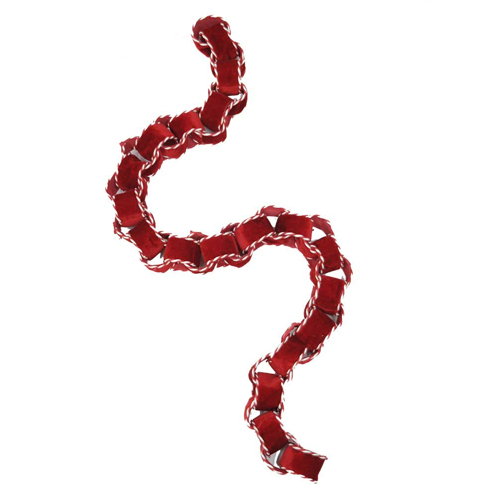Red Velvet Retro Chain Garland 
