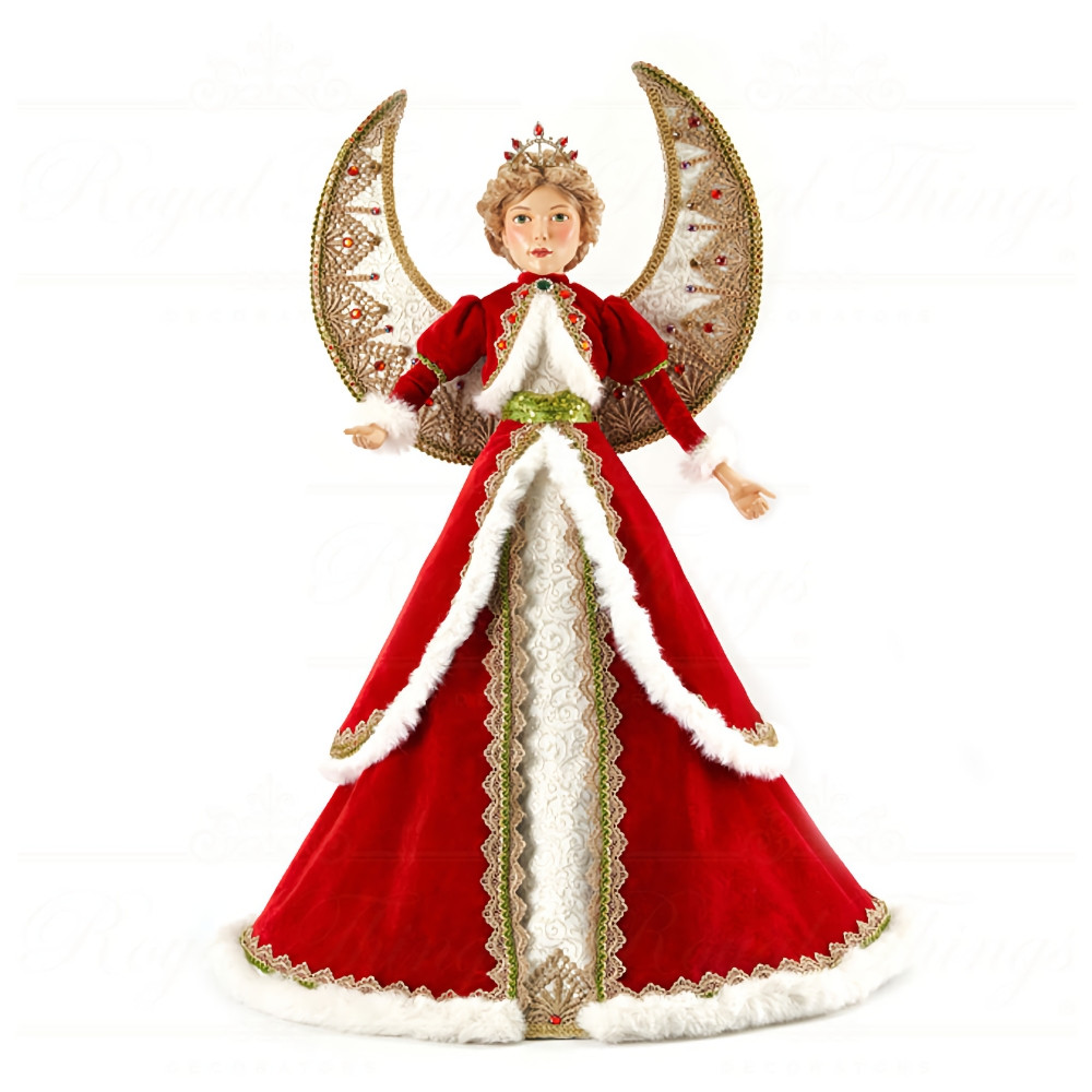  Katherines Red with Gold Trim Angel