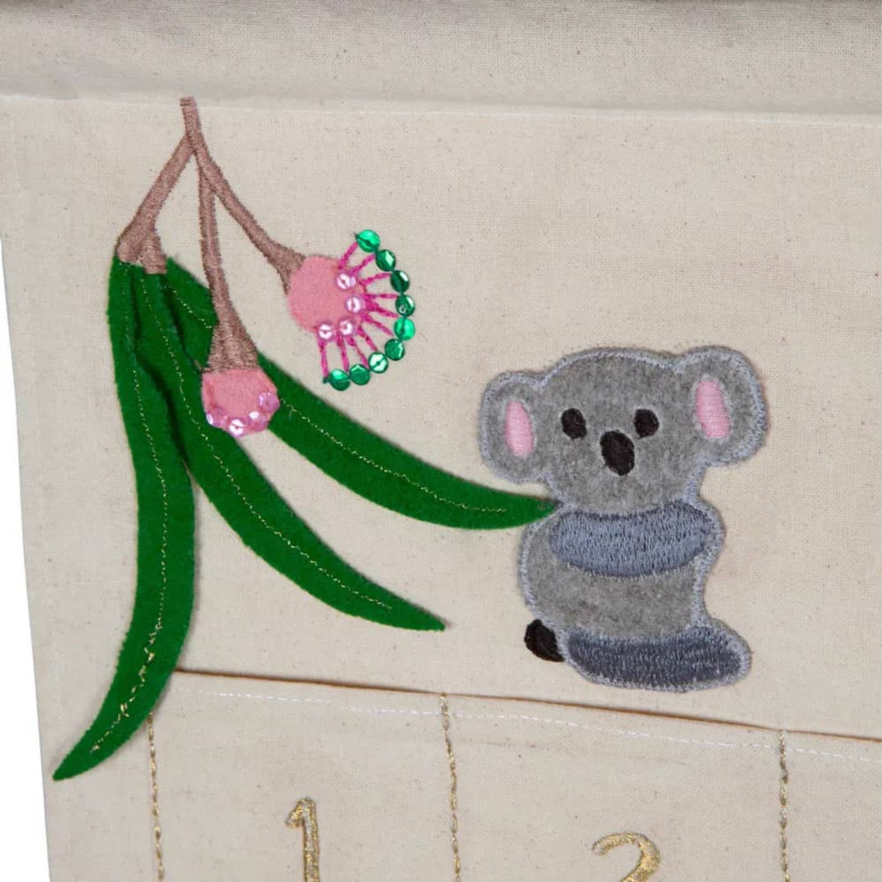 Native Australian Applique Advent Christmas Calendar 70cm Christmas