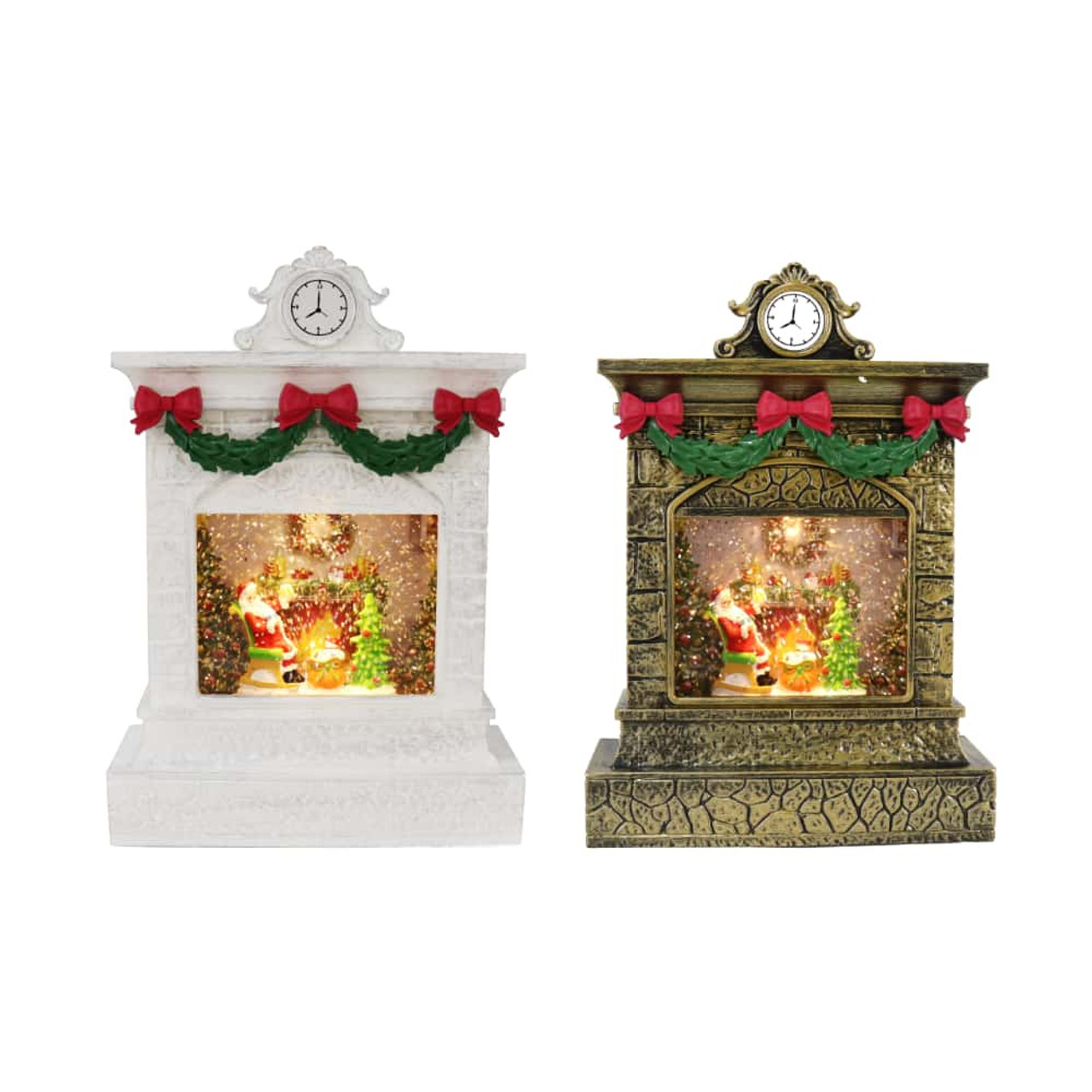 Glitter Swirl Musical Fireplace LED USB (2 Styles)