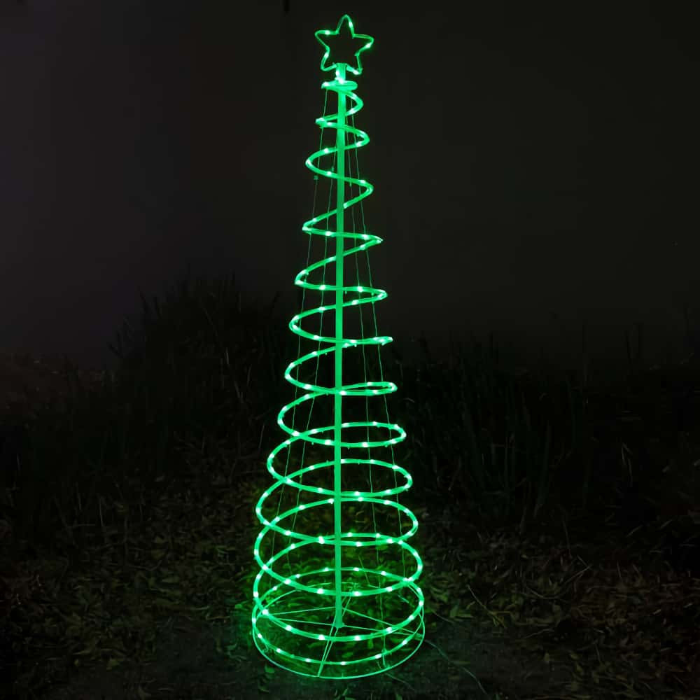 RGB Spiral Christmas Tree 1.8M Christmas Elves
