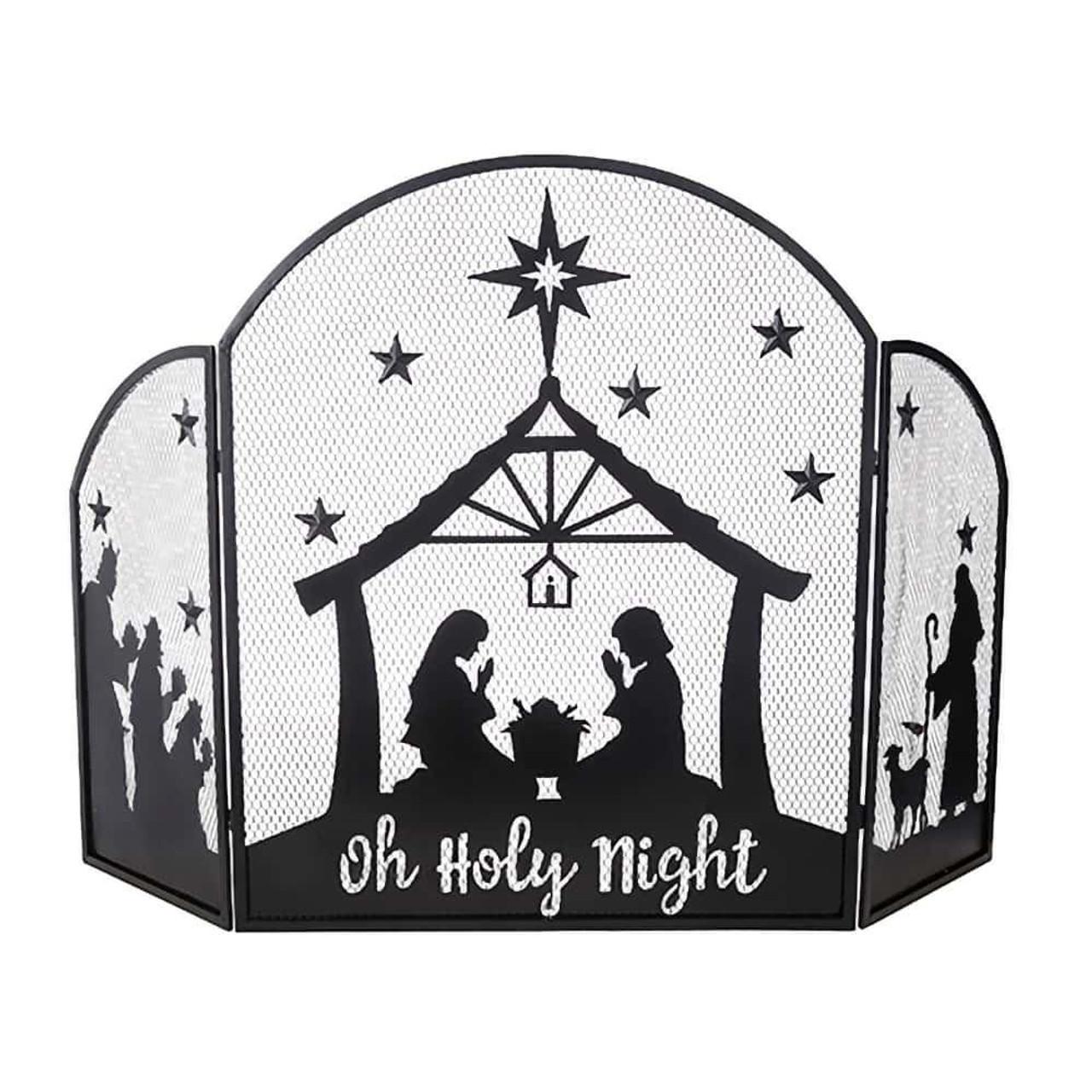 RAZ Imports Oh Holy Night Nativity FireI Screen- 122cm 