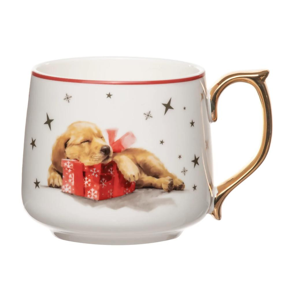  Ladelle Ashdene Spirit of Christmas Puppy Mug 