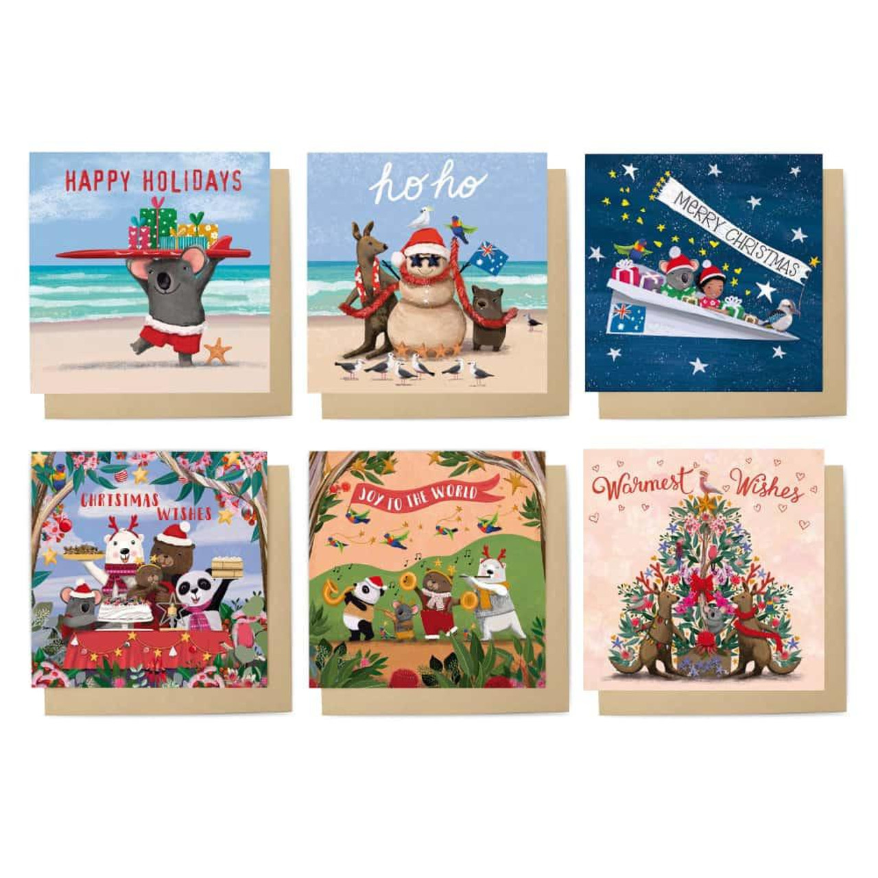 La La Land Christmas Cuties Card Set (Pack of 6) 