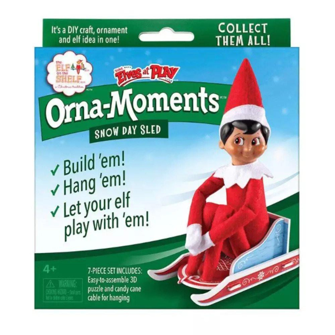 Elf on the Shelf Elves at Play - Moments Snow Day Sled 