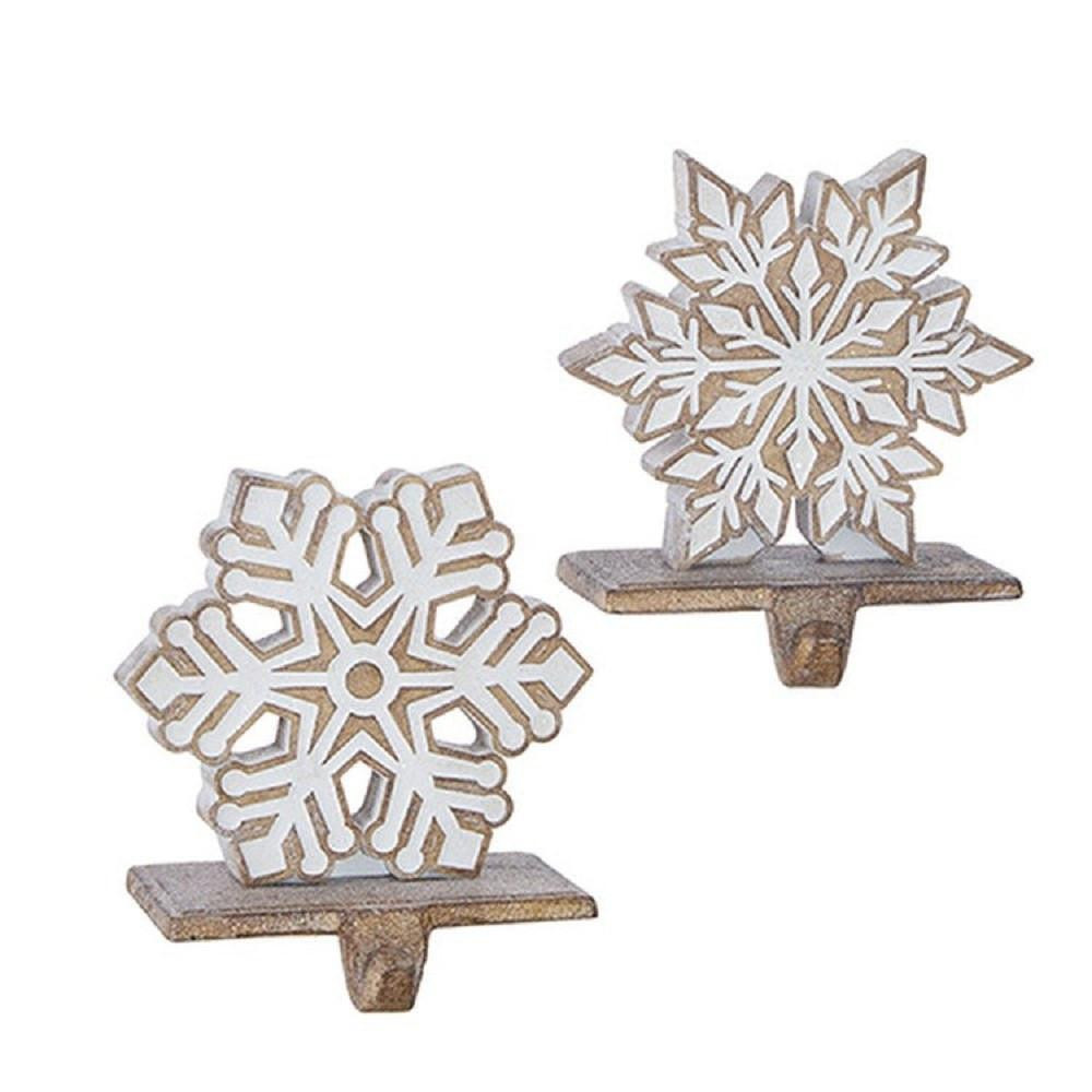 RAZ Imports Snowflake Stocking Holder (2 Styles) - 14cm 