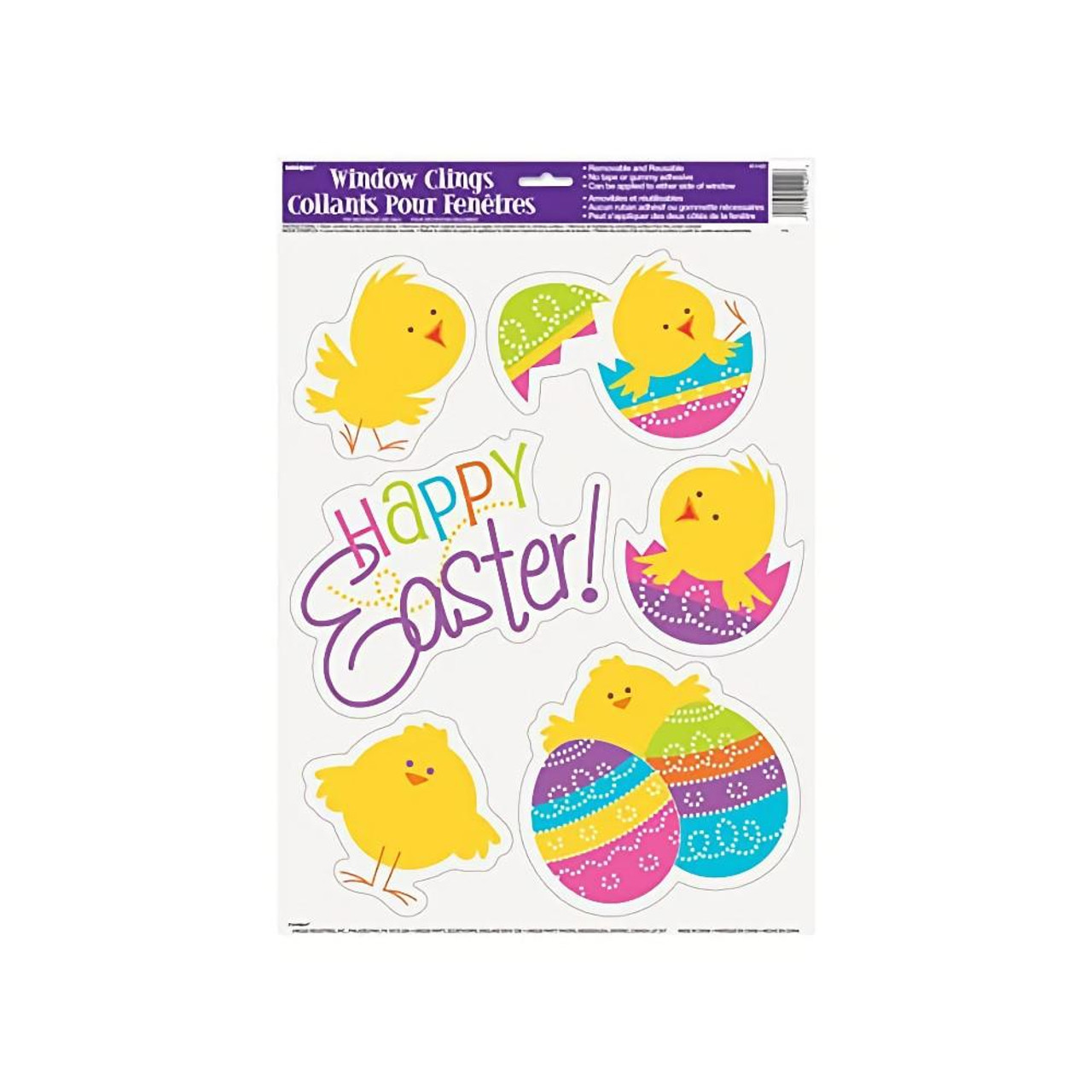 Easter Town Spring Chick Easter Window Cling Sheet 