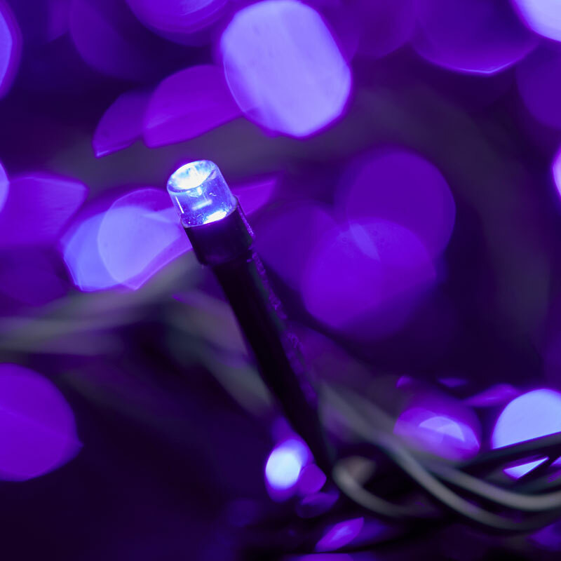 100pc Connectable LED Fairy Lights Purple