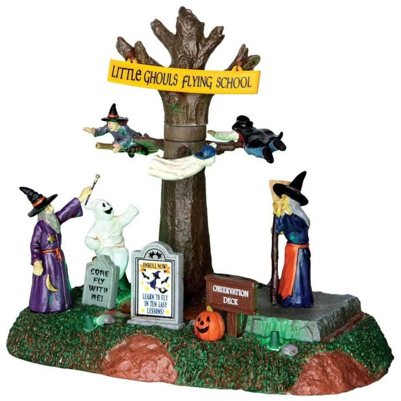 Lemax Christmas Shop Lemax Spooky Town Little Ghouls Flying School 