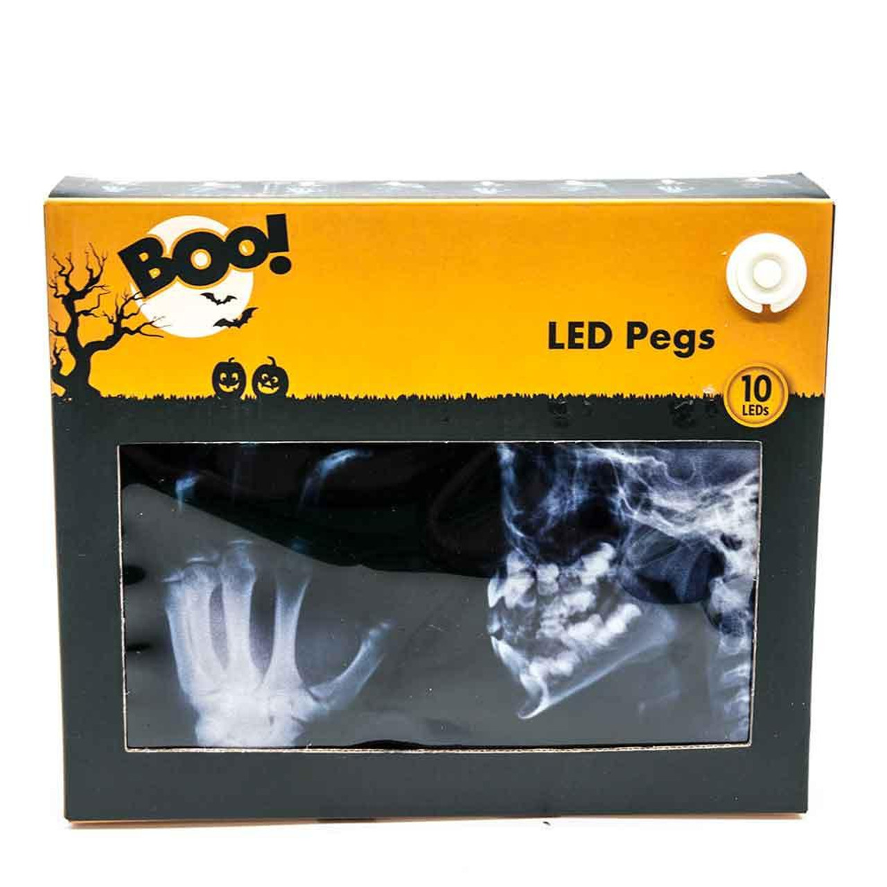 Witches of Halloween LED Light Up Pegs With X-Ray Images 