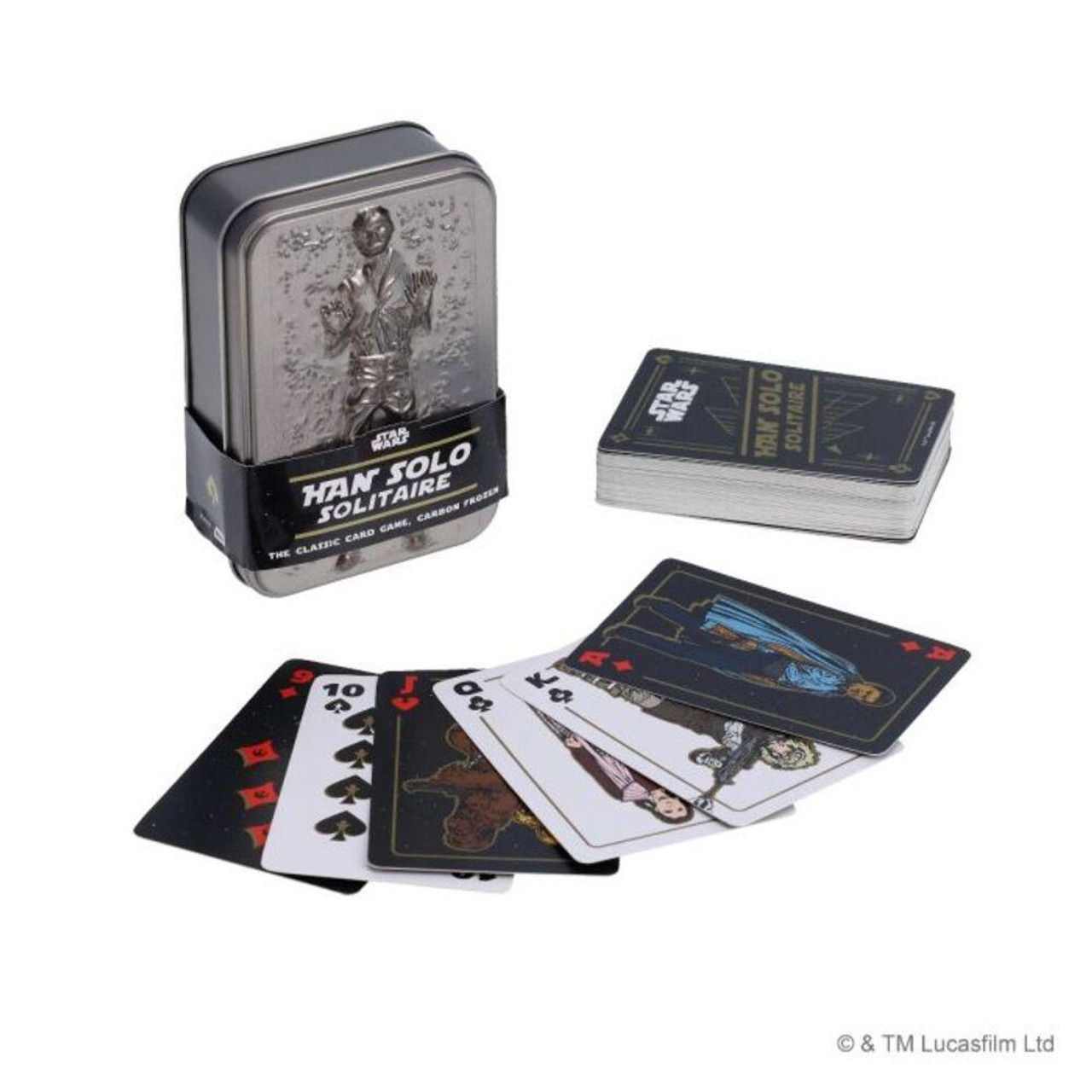Disney Christmas Decorations Disney Star Wars Han Solo Solitaire Card Game - 10.7cm 