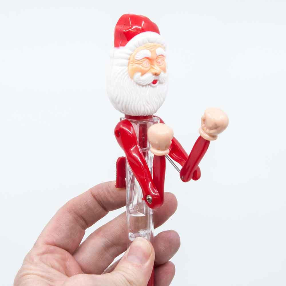 Christmas Elves Santa Boxing Pen - 19cm 