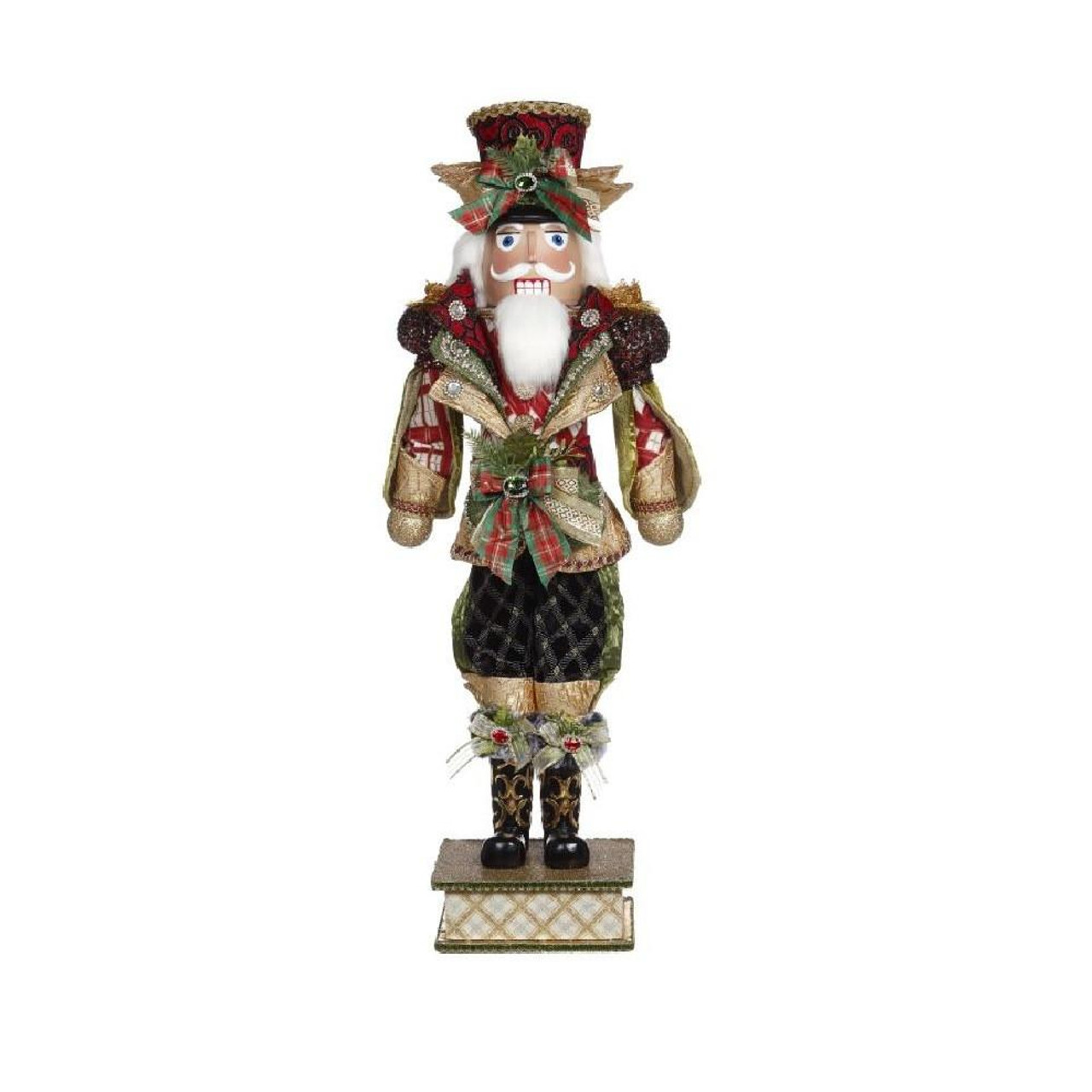  Mark Roberts Holiday Plaid Nutcracker - 91cm 