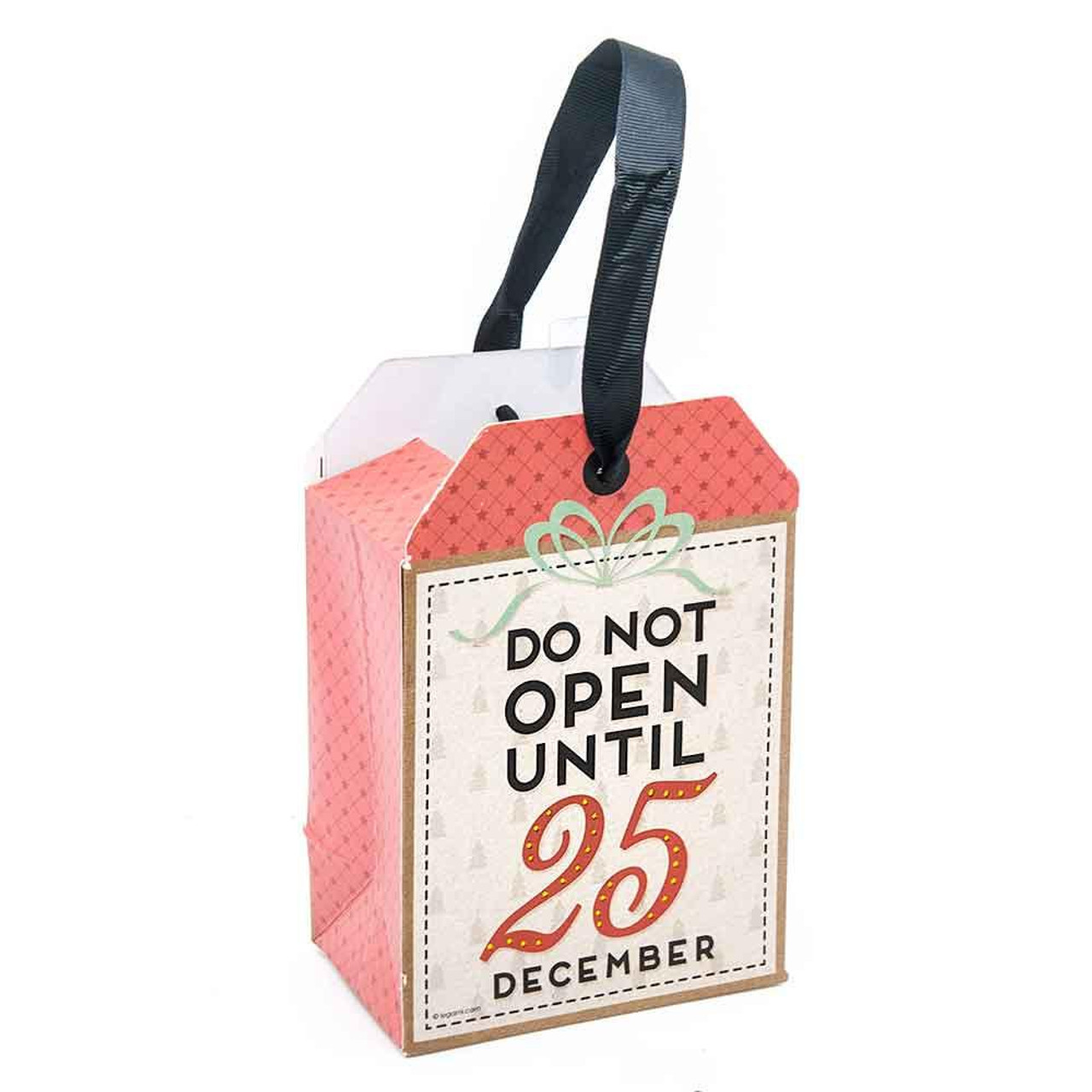 Christmas Elves Do Not open Gift Bag - 10cm 