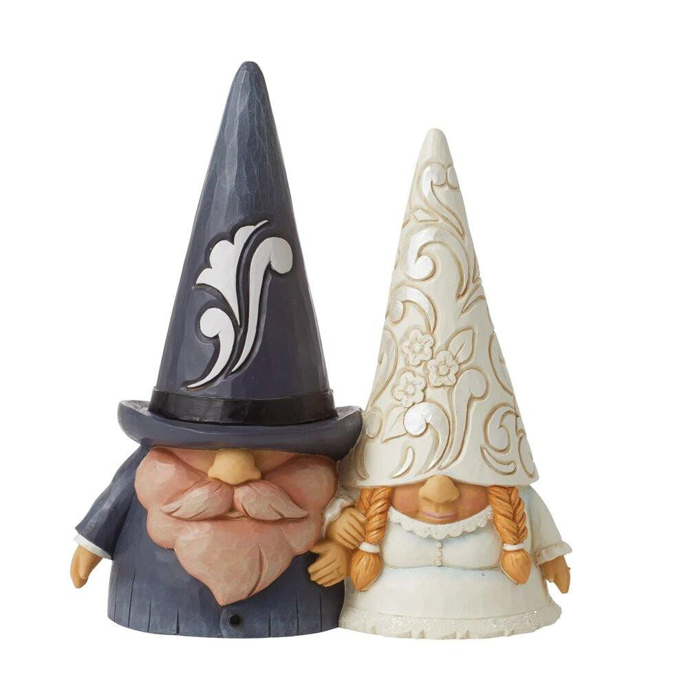  Jim Shore Bride And Groom Gnomes - 14.5cm 