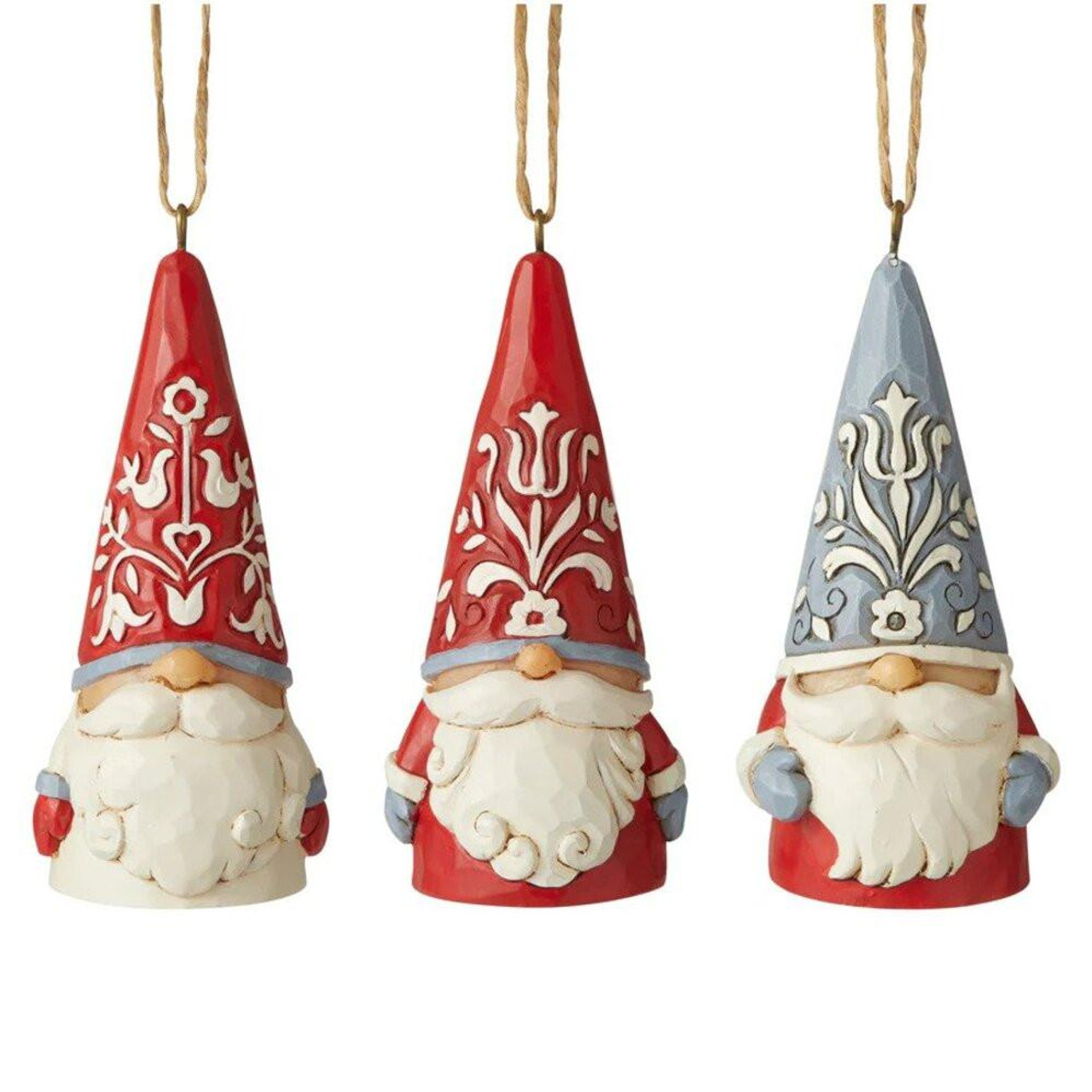  Jim Shore Mini Gnome Ornament (Set of 3) - 7.5cm 