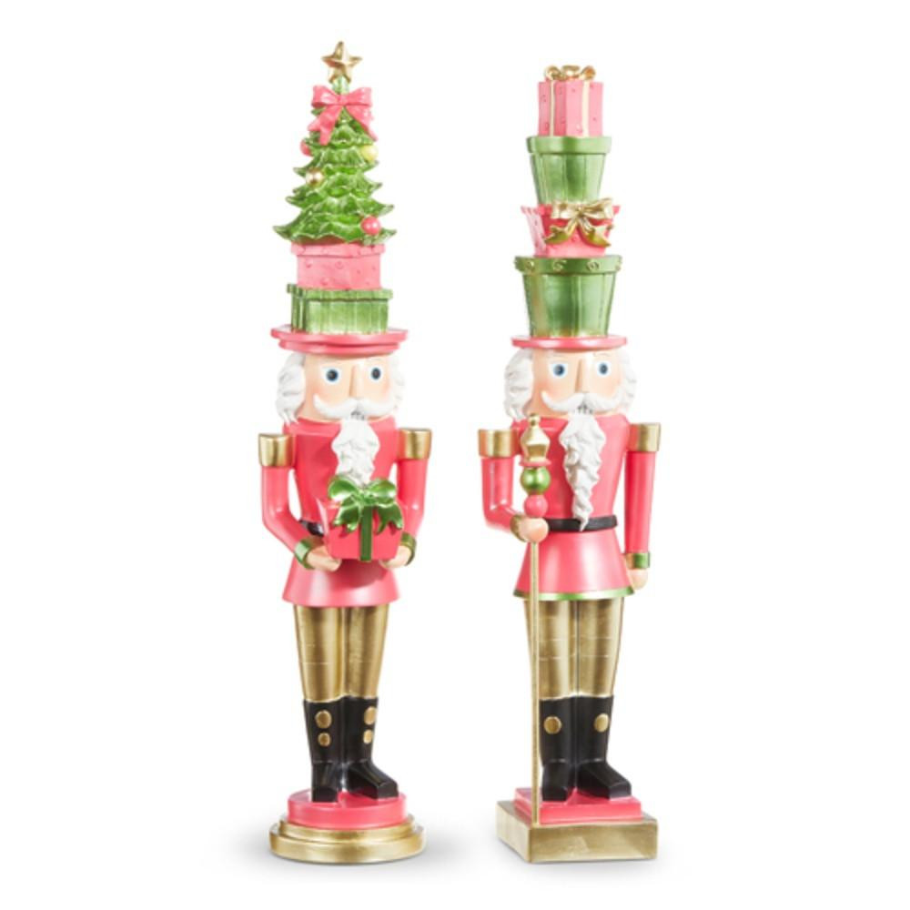 RAZ Imports Pink Tree Hat Nutcracker (2 Styles) - 49.5cm 