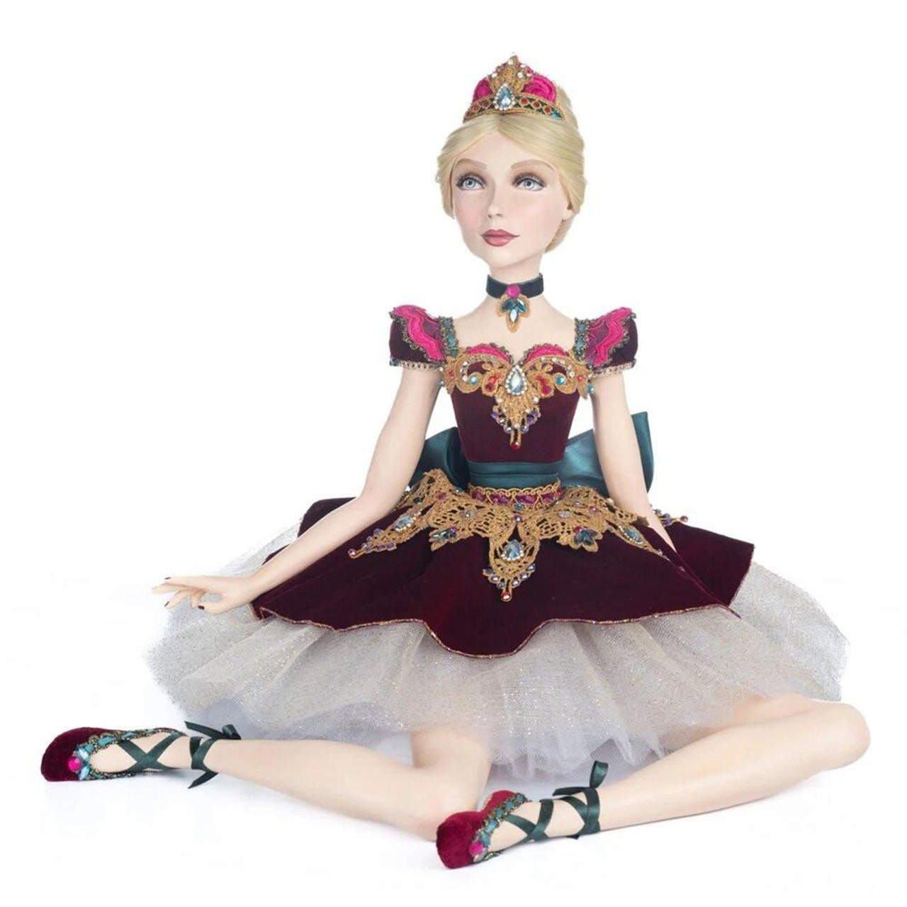 Katherines Collection Katherines Sugar Plum Ballerina Sitting Doll - 58.5cm 