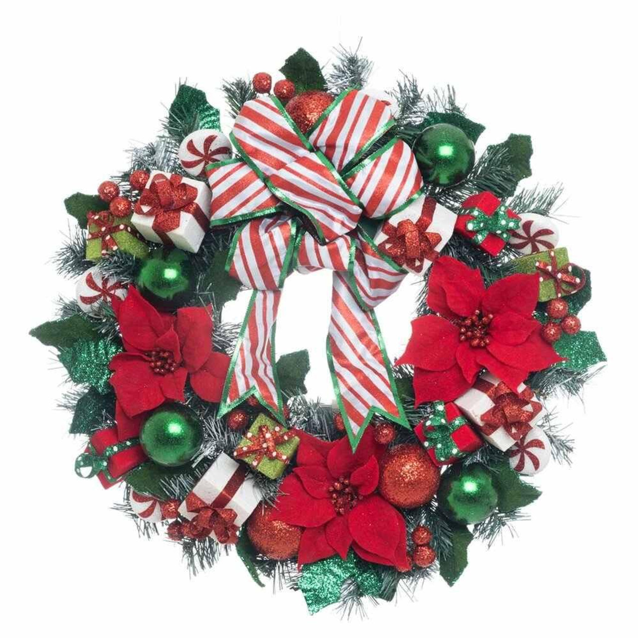 Katherines Collection Katherines Peppermint Palace Wreath - 71cm 