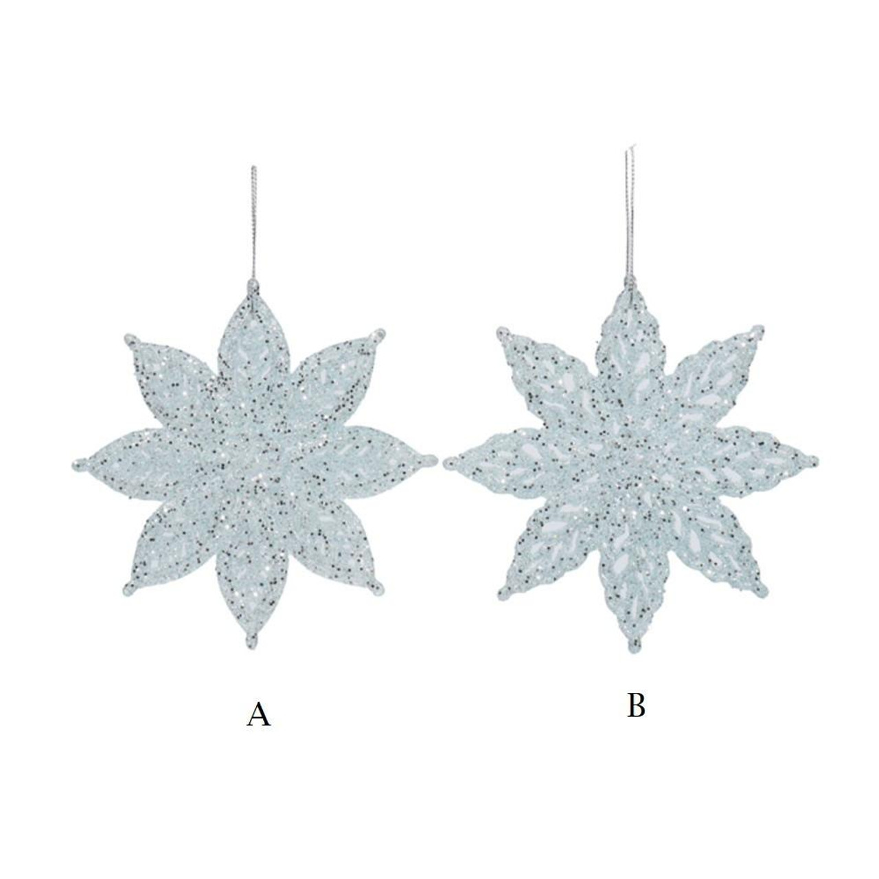 Christmas Elves Teal Snowflake Decoration - (2 Styles) - 12cm 