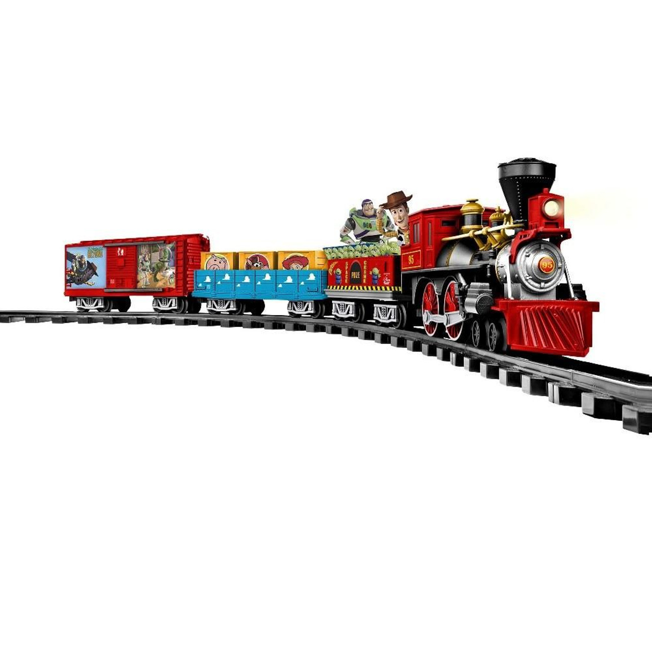 Disney Christmas Decorations Pixar Toy Story Train Set with Lights and Sound (4 Carriage) 