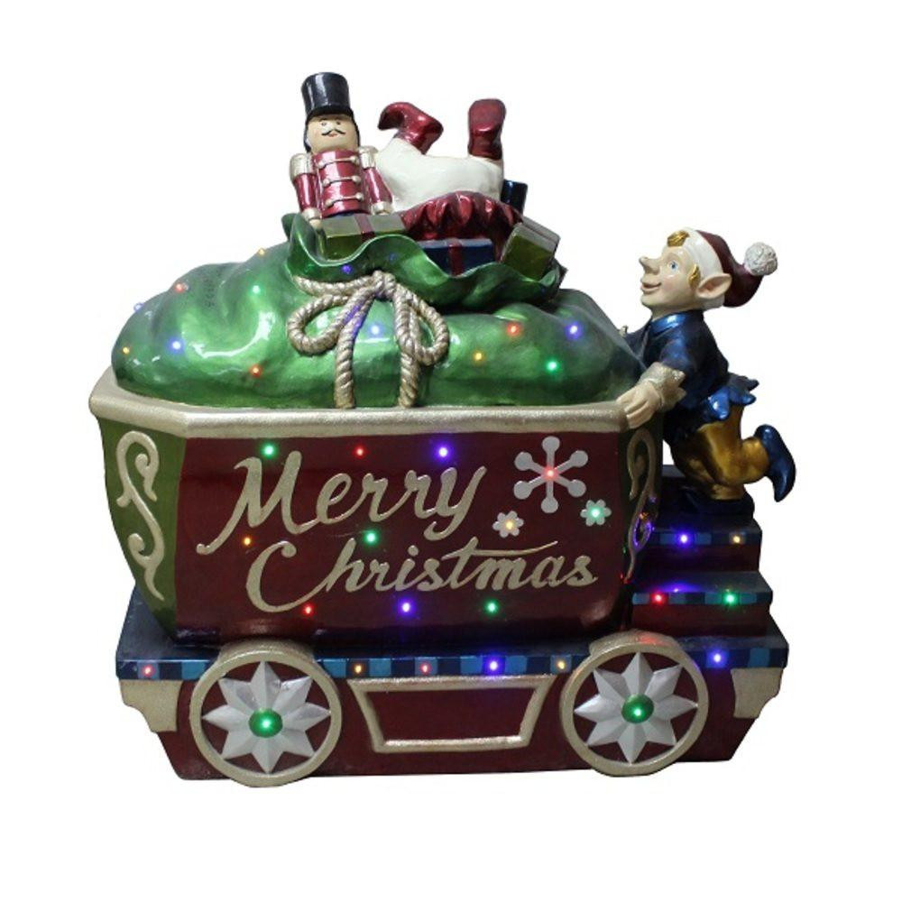 Christmas Elves Christmas Train with Elf - 88cm 