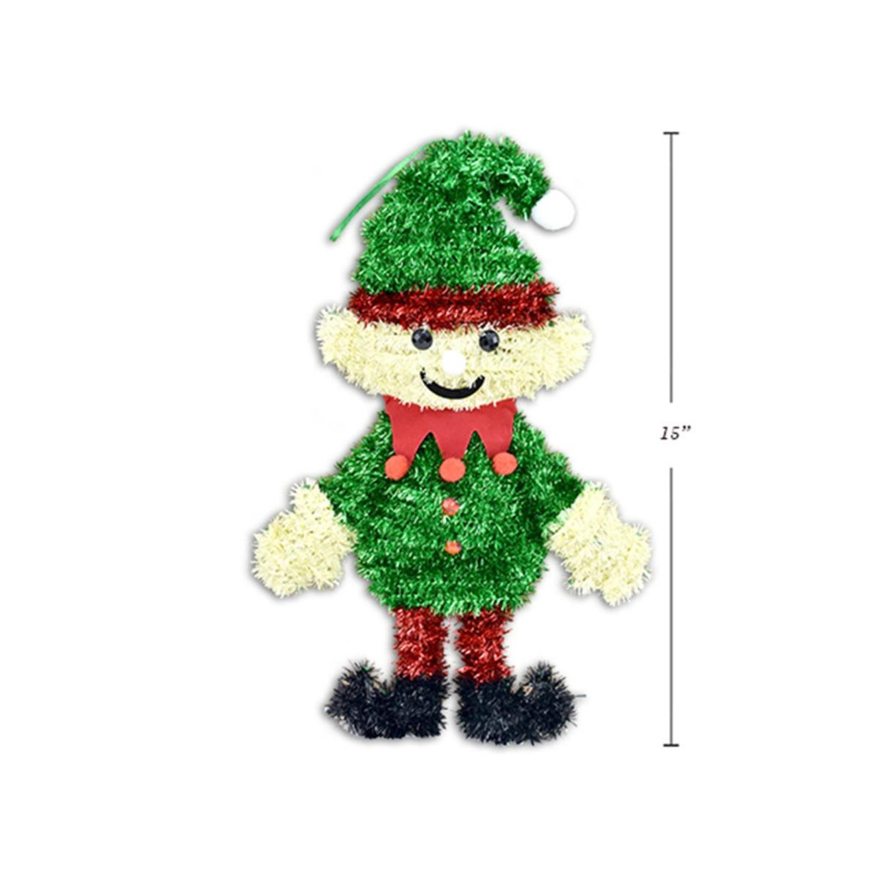 Christmas Elves Christmas Tinsel Elf Plaque - 39cm 