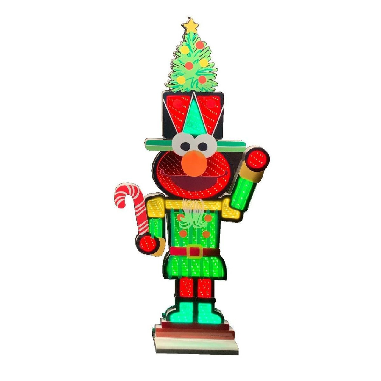 Christmas Elves Elmo Nutcracker Infinity Light (Indoor) - 77cm 