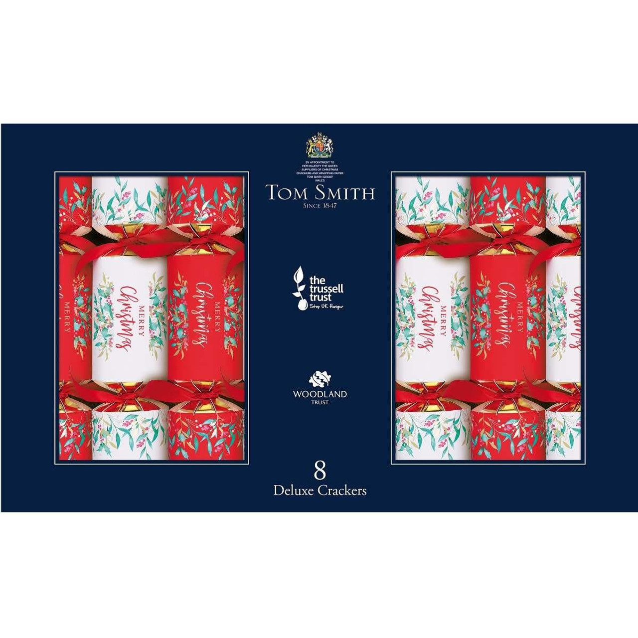 Christmas Elves Red Traditional Deluxe Crackers (Pack of 8) - 35cm 