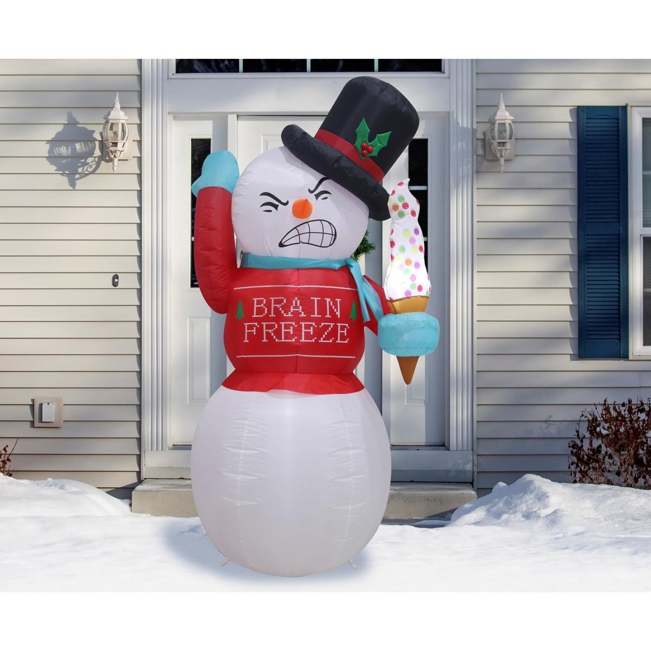 Airpower Inflatable Brain Freeze Snowman - 180cm - Christmas Elves