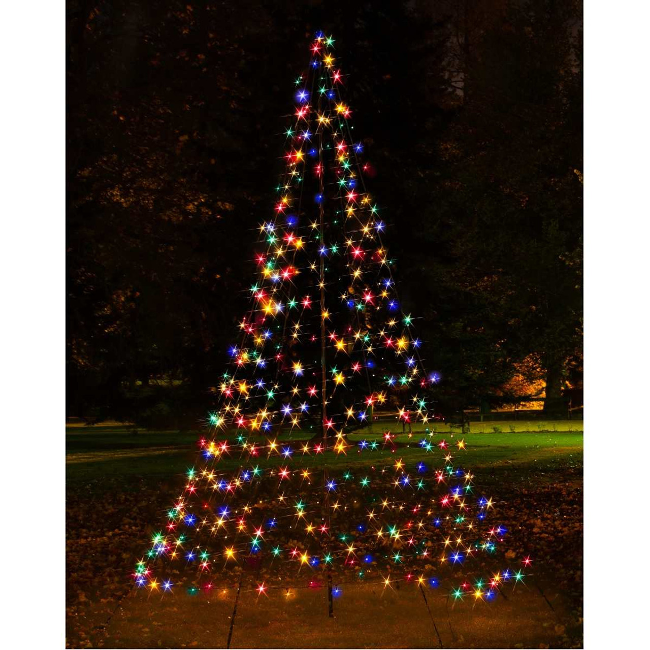 LED Bell Wrap Around Tent Light Tree Multicolour - 3m - Christmas Elves
