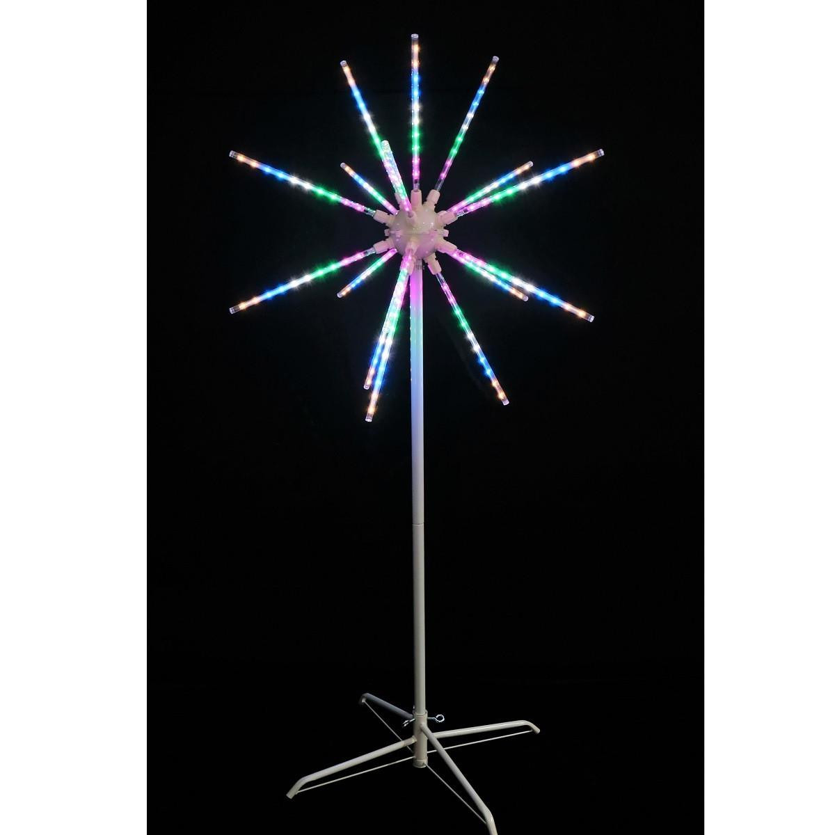 Christmas Elves LED Meteor Fireworks Light Multicolour - 140cm 