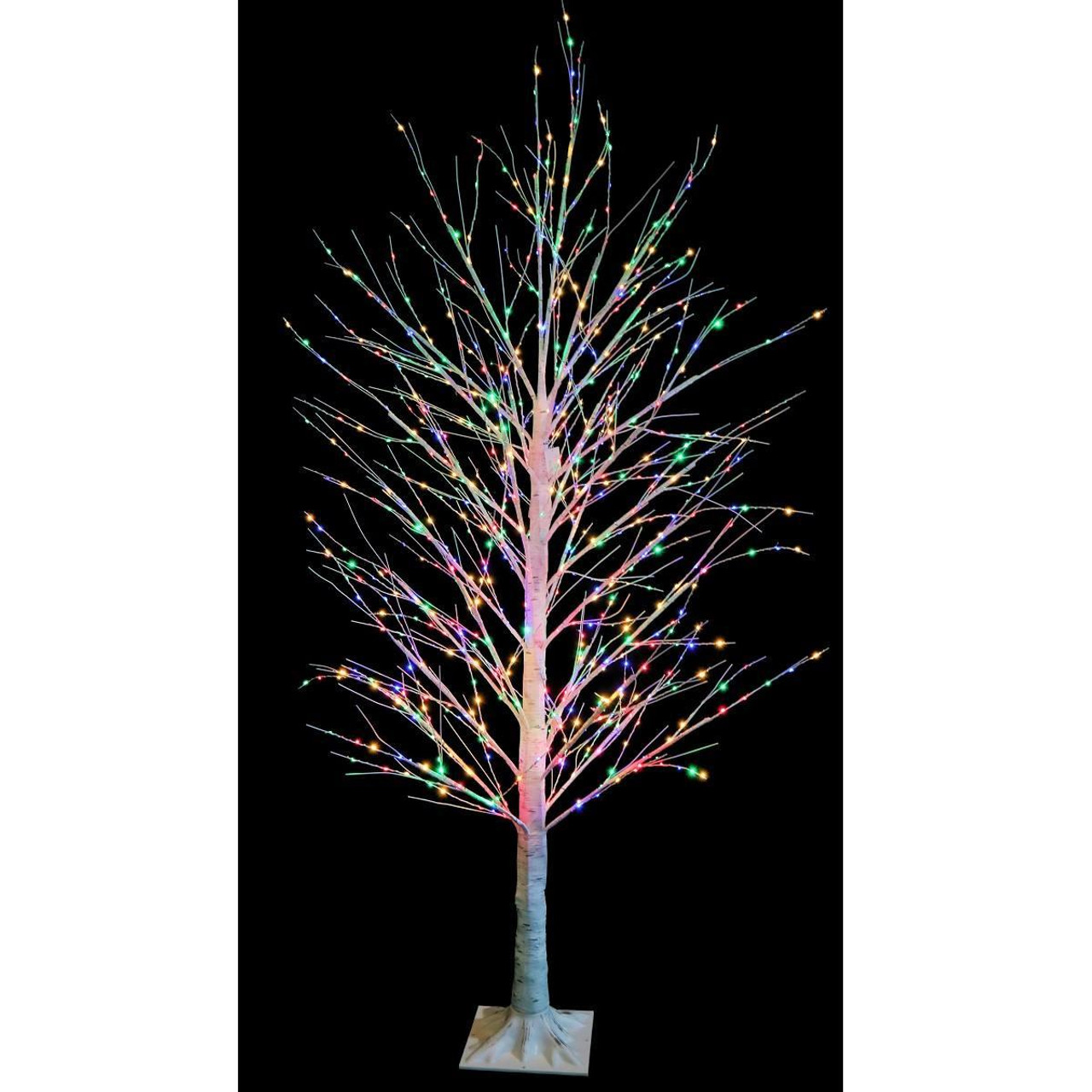 Christmas Elves LED Micro Birch Twinkle Light Tree Multicolour - 1.8m 