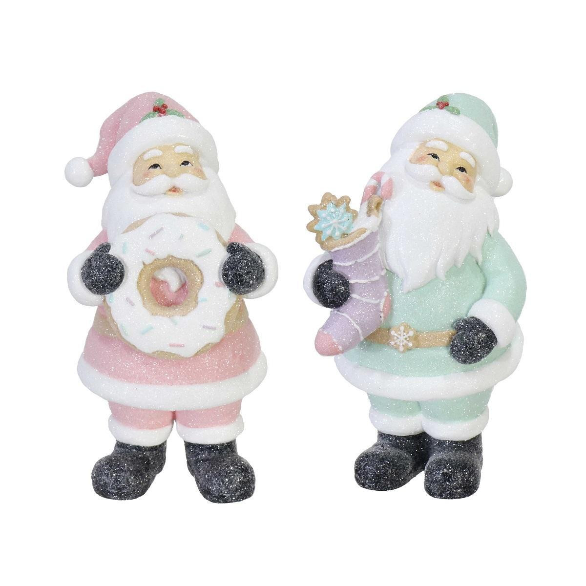 Christmas Elves Macaron Santa (2 Colours) - 21cm 