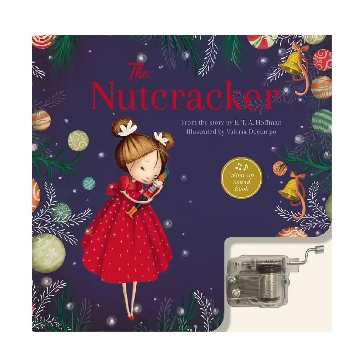 Christmas Elves The Nutcracker Wind-Up Music Box Book - 22.9cm 
